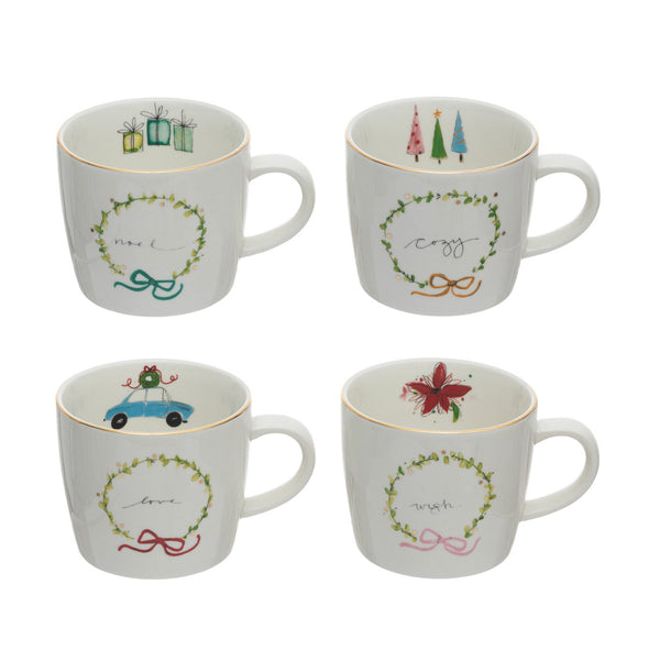 Jenny Parkhurst Wreath Mug- 4 Styles