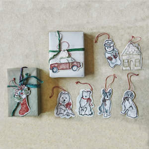 Handmade Paper Ornament Tags - Jenny Parkhurst Design