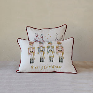 20"  Santa Square Pillow with Embroidery - Design by Jenny Parkhurst